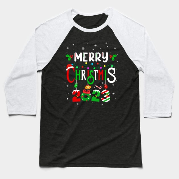 Merry Christmas 2023 Matching Family Santa Elf Funny Baseball T-Shirt by James Green